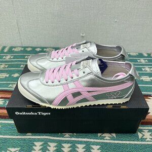 Asics Tiger Mexico 66 Silver And Pink Sneakers